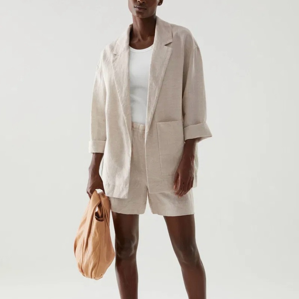 COS | Oversized Cream Linen Blazer